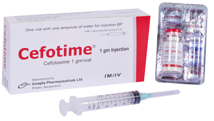 Picture of Cefotime 1gm IM/IV